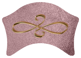 DABAN-601-BZ-SH-OR Bronze Scroll Shimmer Orchid